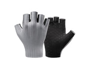 Rockbros Breathable Short Finger Cycling Gloves Size: S - Gray