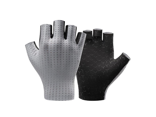 Rockbros Breathable Short Finger Cycling Gloves Size: S - Gray