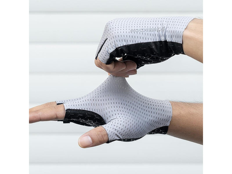 Rockbros Breathable Short Finger Cycling Gloves Size: S - Gray