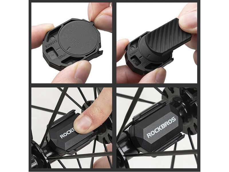 Rockbros C3 ANT+ / Bluetooth 2-in-1 Speed or Cadence Sensor - Black