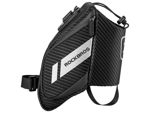 Rockbros C32BK Saddle Bag 1.5 L with Water Bottle Pocket - Black