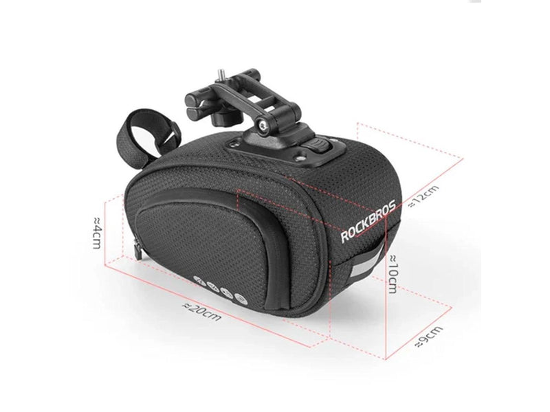 Rockbros C40 bicycle bag under the saddle - black
