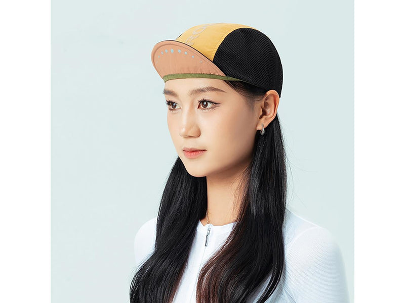 Rockbros Cycling Cap with Visor Helmet Cover - Yellow