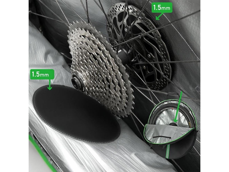 Rockbros D40 transport cover for ø74cm wheel - black
