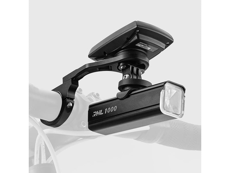 Rockbros FK-301 2-in-1 Handlebar Bike Mount for Computer/Navigator and Camera/Lighting - Black