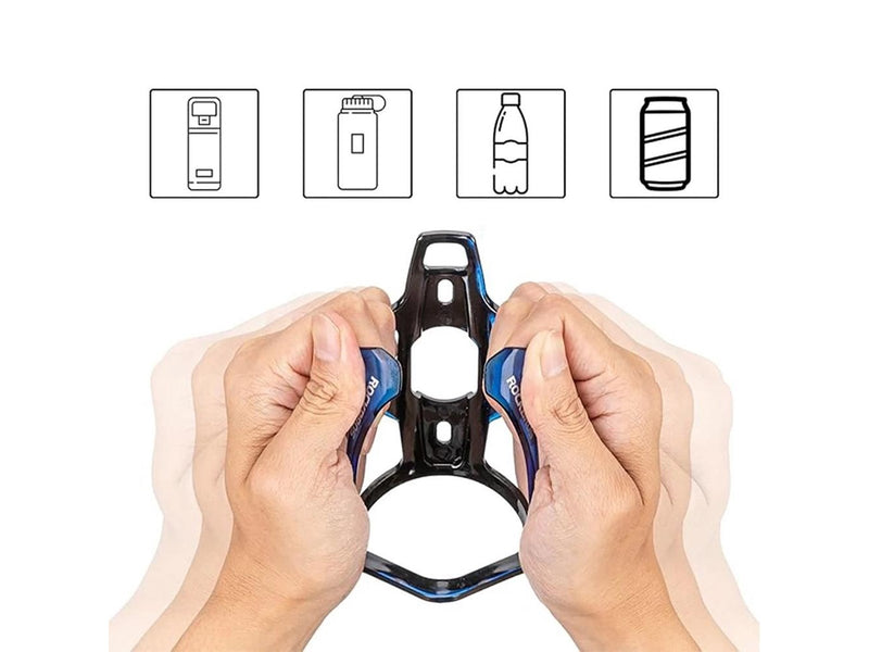 Rockbros FK338 Bike Bottle Holder - Black and Blue