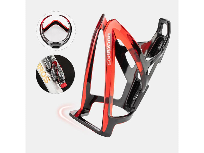 Rockbros FK338 Bike Bottle Holder - Black and Red