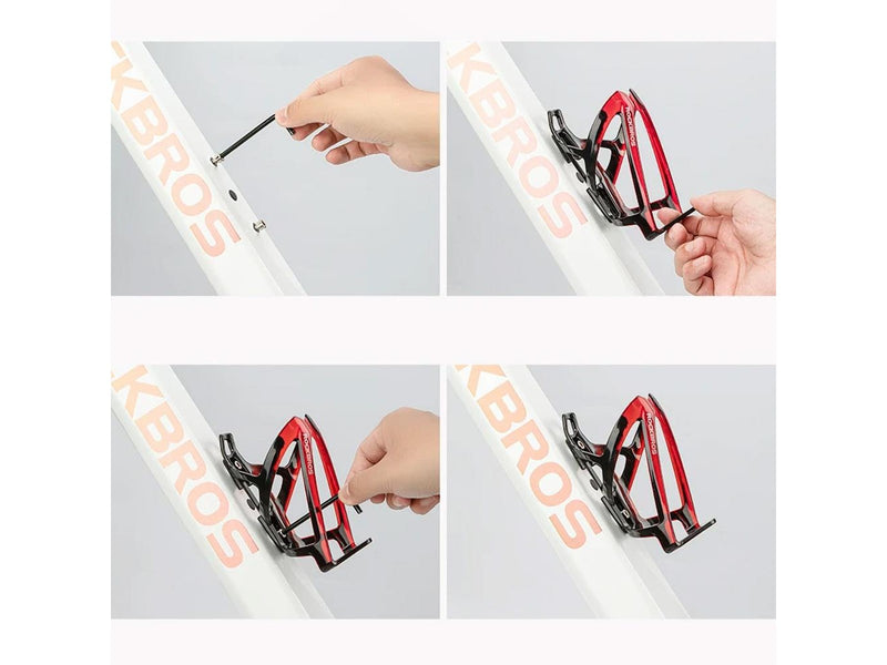 Rockbros FK338 Bike Bottle Holder - Black and Red
