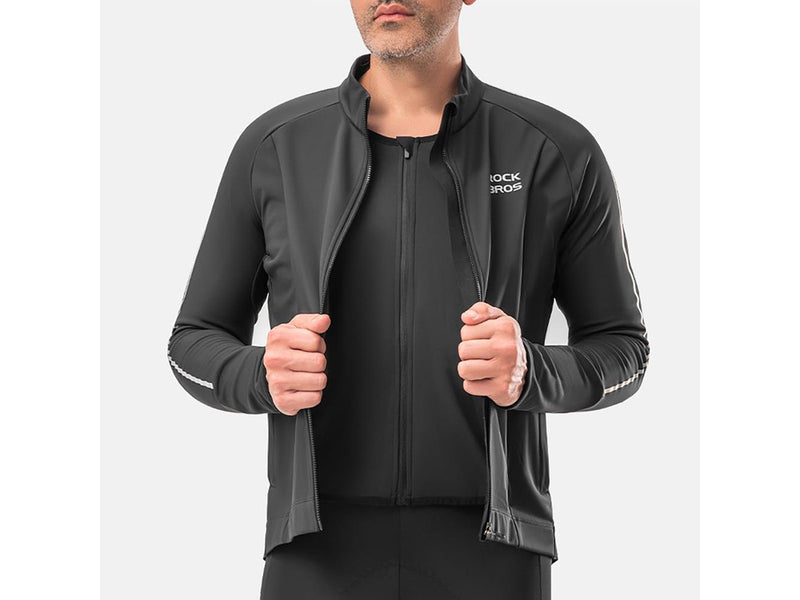 Rockbros Fall/Winter Long Sleeve Cycling Jacket S - Black