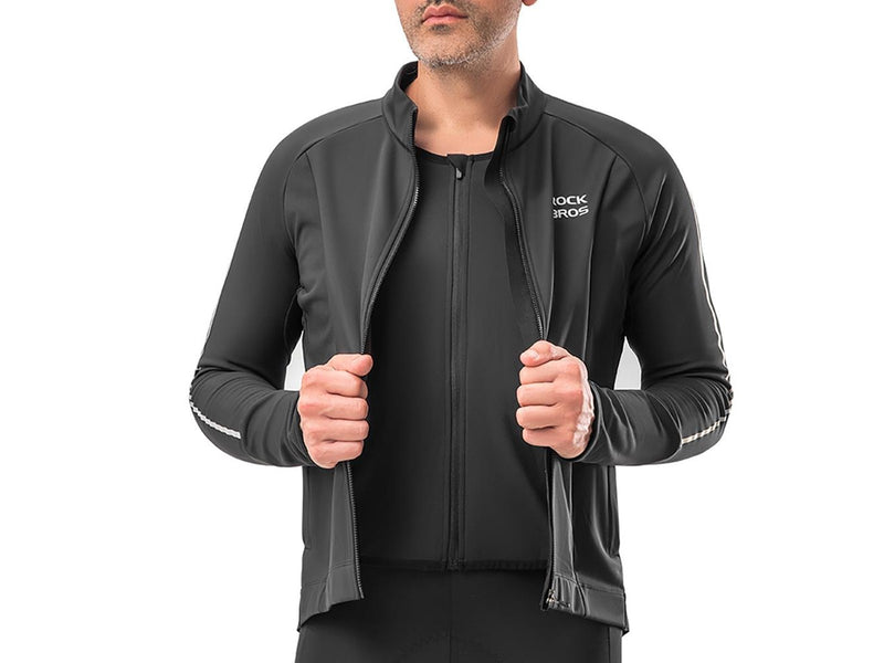 Rockbros Fall/Winter Long Sleeve Cycling Jacket S - Black