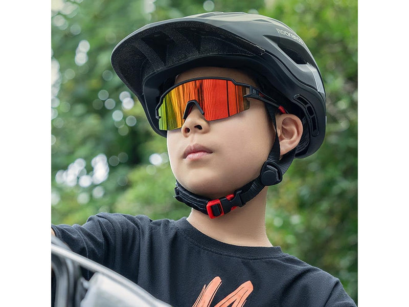 Rockbros Kids Cycling Glasses Polarized UV Protection Black