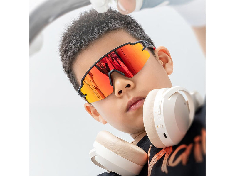 Rockbros Kids Cycling Glasses Polarized UV Protection Black