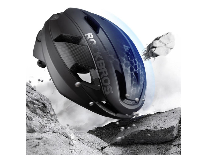 Rockbros LK-15 Carbon Fiber Bike Helmet 58-62cm - Black