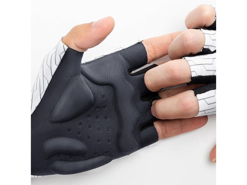 Rockbros MTB cycling gloves size: L - white and black