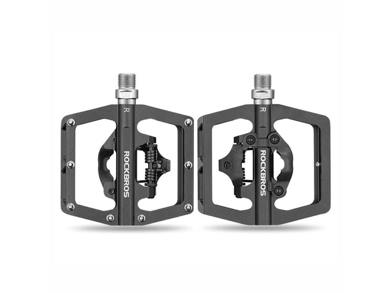 Rockbros PD15-BK Aluminum Alloy Bicycle Pedal Set - Black