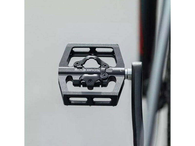 Rockbros PD15-BK Aluminum Alloy Bicycle Pedal Set - Black
