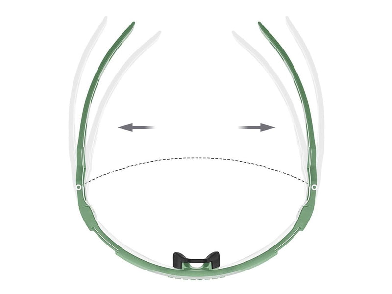 Rockbros Photochromic Cycling Glasses with UV Protection and Corrective Insert - Green