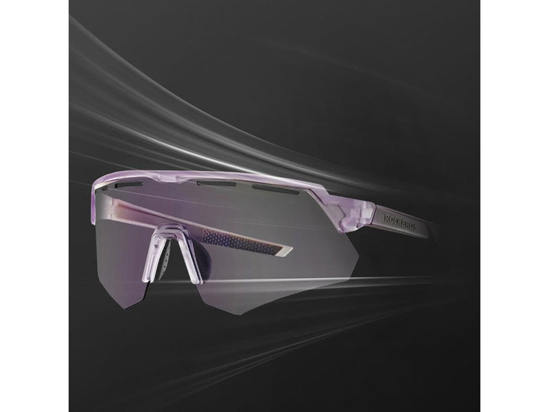 Rockbros Polarized Cycling Glasses with UV Protection and Corrective Lens - Purple