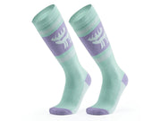 Rockbros Qunature 037202 ski socks size 43-48 (L/XL) - purple-green
