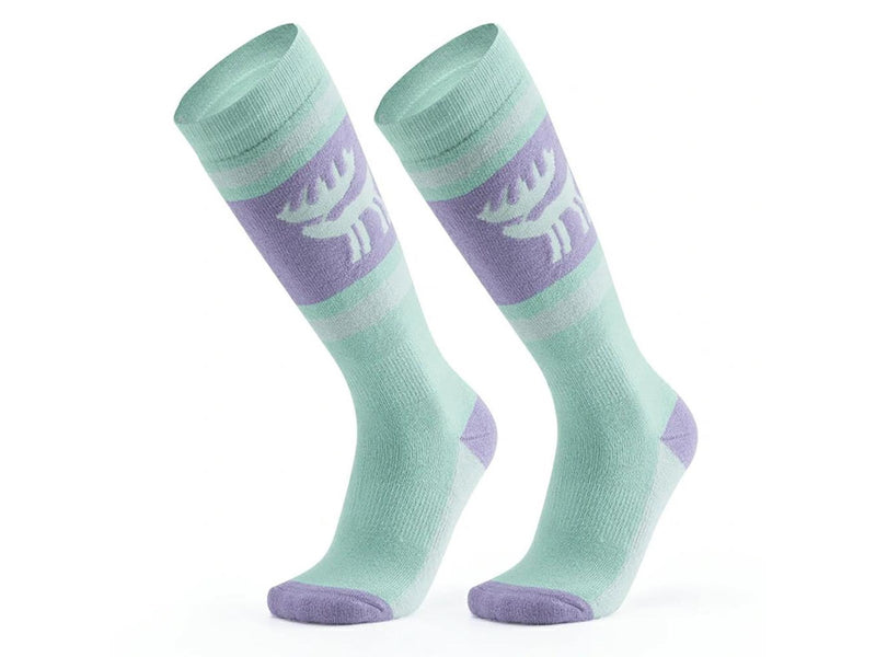 Rockbros Qunature 037202 ski socks size 43-48 (L/XL) - purple-green