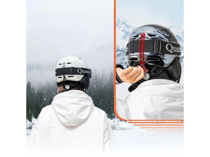 Rockbros Qunature 10130003003 Ski Helmet with Earmuffs for Snowboard Size L - Black