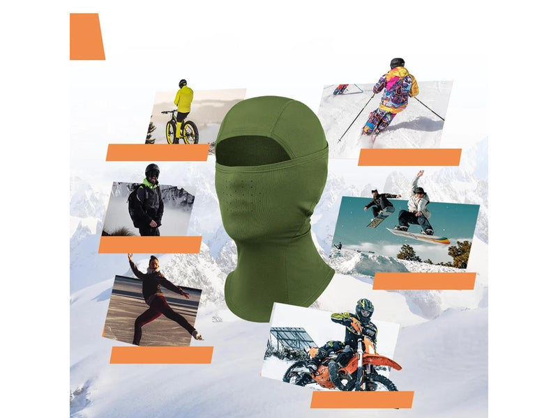 Rockbros Qunature 13230023014 ski balaclava bike motorcycle balaklava size M - green