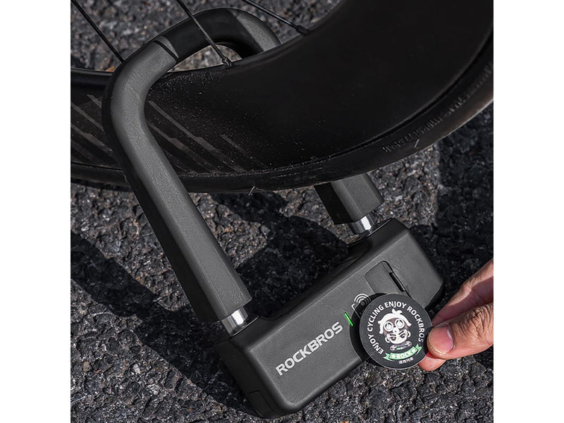 Rockbros RBNS1 SMART Bike Lock with NFC Reader - Black