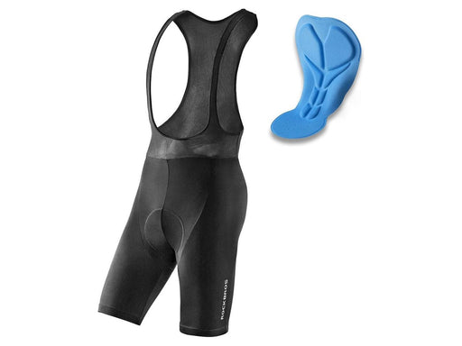 Rockbros RK2002M short bib shorts with M insert - black