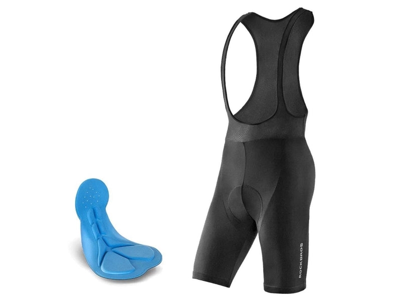 Rockbros RK2002XL bib shorts with XL pad - black