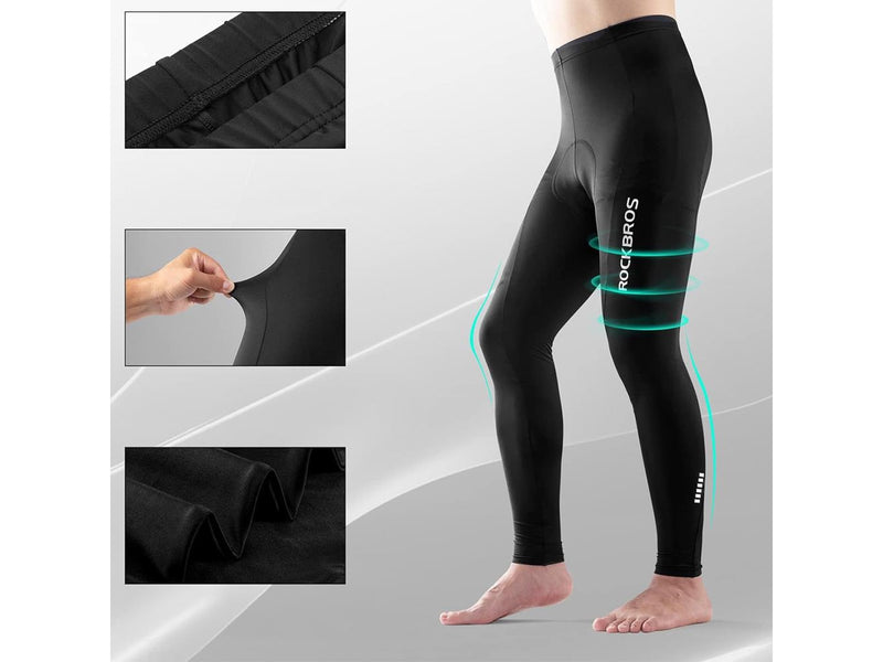 Rockbros RK20044XL Breathable Cycling Pants with XXXXL Pad - Black