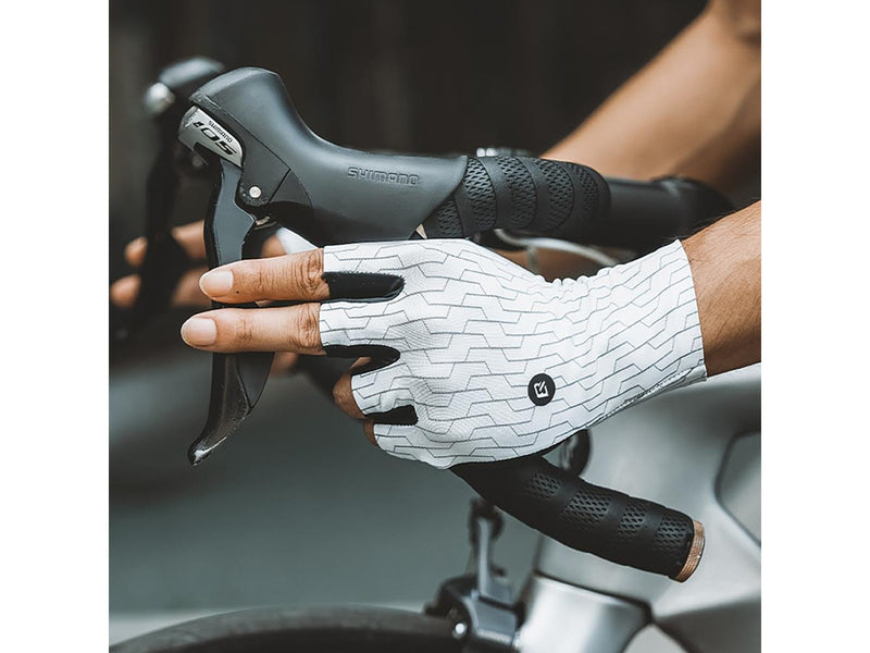 Rockbros Road Cycling Gloves Size: S - Black and White