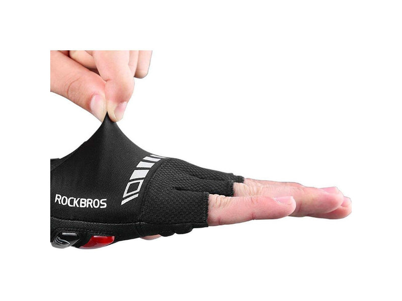 Rockbros S143-BK L cycling gloves with gel inserts - black