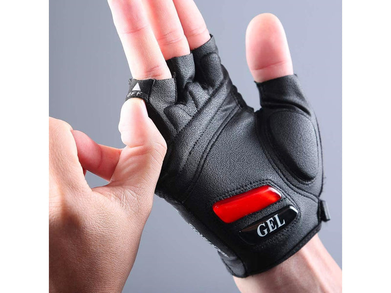 Rockbros S143-BK M cycling gloves with gel inserts - black