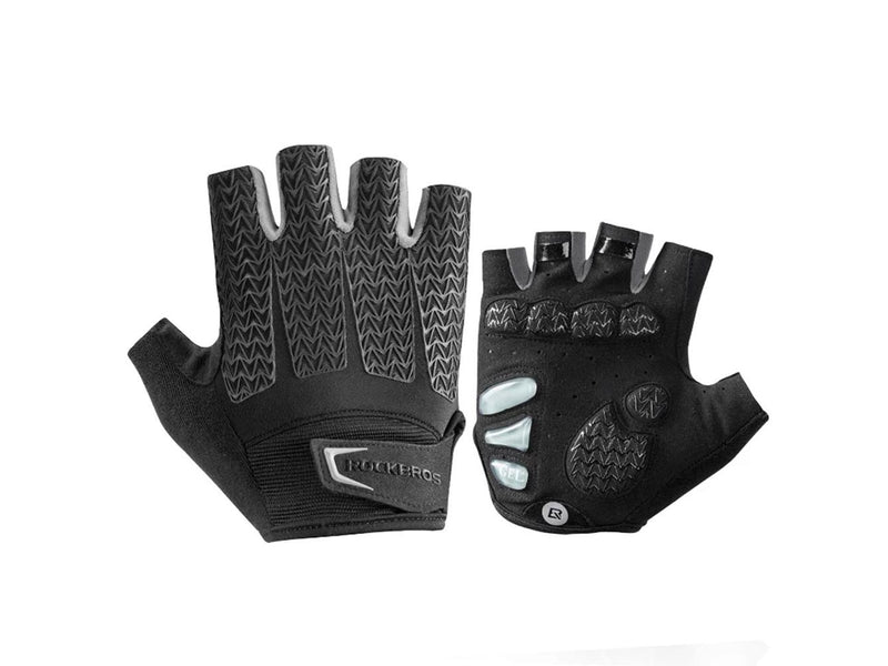Rockbros S169BGR S Cycling Gloves with Gel Inserts – Grey