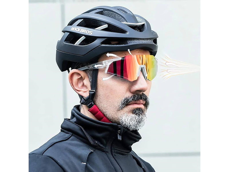 Rockbros SP291 photochromic UV400 cycling glasses - white