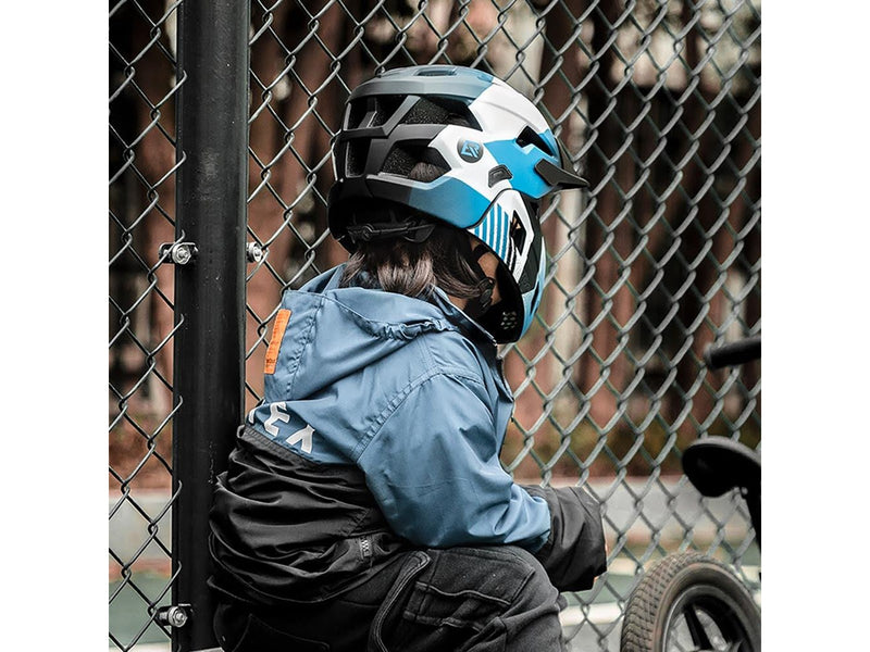 Rockbros TS-61 10110061002 Children's Bike Helmet with Detachable Chin Size M (54-57) - Blue