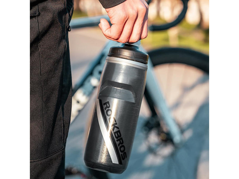 Rockbros Thermal Bike Bottle 620 ml BPA Free - Gradient Black