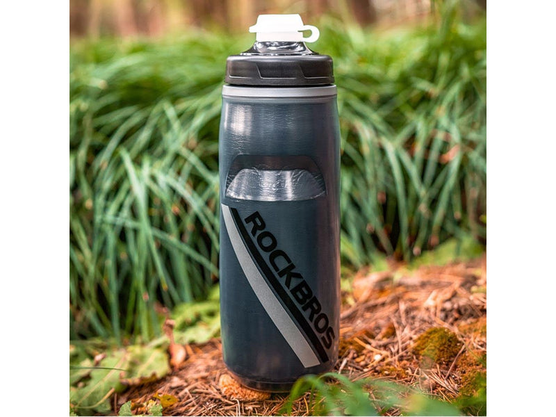 Rockbros Thermal Bike Bottle 620 ml BPA Free - Gradient Black