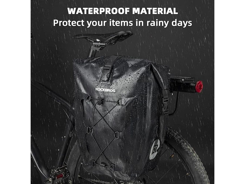 Rockbros Waterproof Bicycle Bag for Trunk - Black