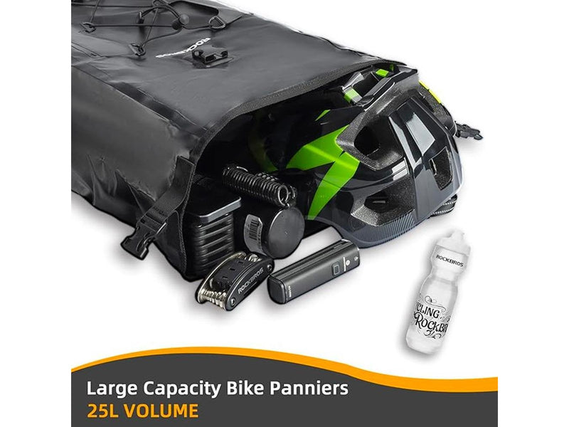 Rockbros Waterproof Bicycle Bag for Trunk - Black