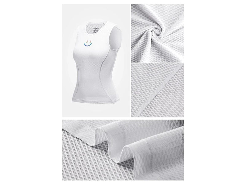 Rockbros YDBX001 Women's Quick-Dry Sleeveless Cycling Jersey M/L - White