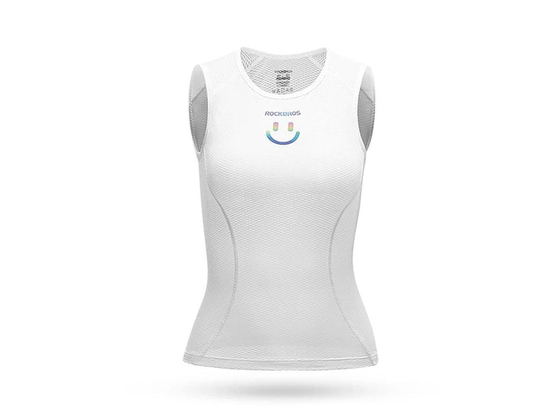 Rockbros YDBX001 Women's Quick-Dry Sleeveless Cycling Jersey M/L - White