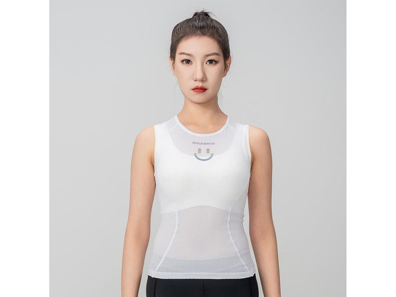 Rockbros YDBX001 Women's Quick-Dry Sleeveless Cycling Jersey XL / XXL - White
