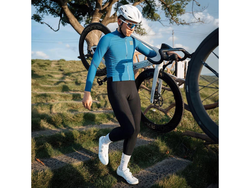 Rockbros YDCK012-1 Long Fleece Bib Tights with Pad Size S - Black