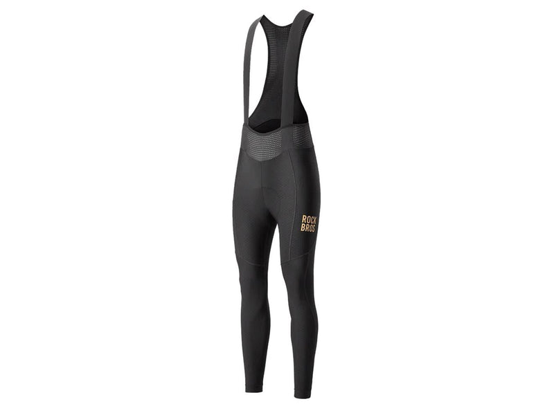 Rockbros YDCK012-1 Long Fleece Bib Tights with Pad Size S - Black