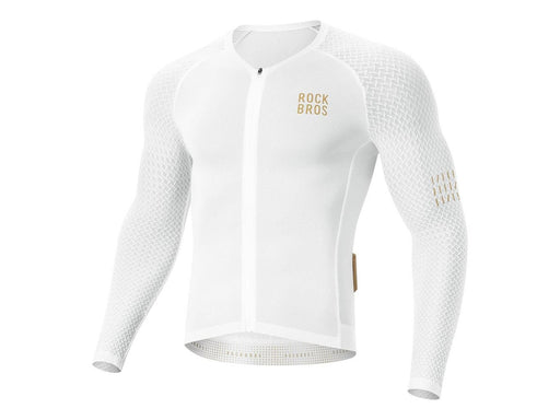 Rockbros YDCX008 Diamond Long Sleeve Cycling Jersey Size L - White