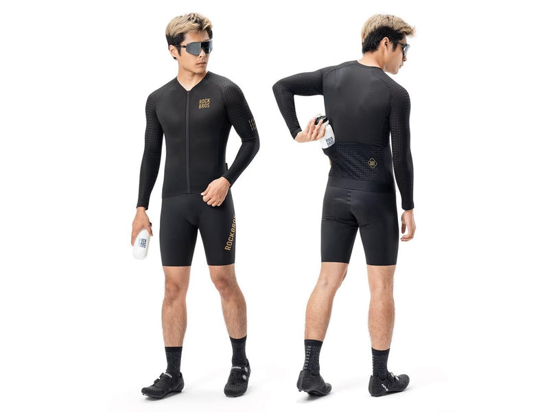 Rockbros YDCX008 Diamond Long Sleeve Cycling Jersey Size M - Black