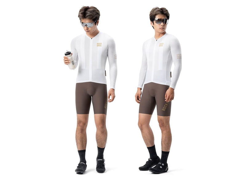 Rockbros YDCX008 Diamond Long Sleeve Cycling Jersey Size S - White