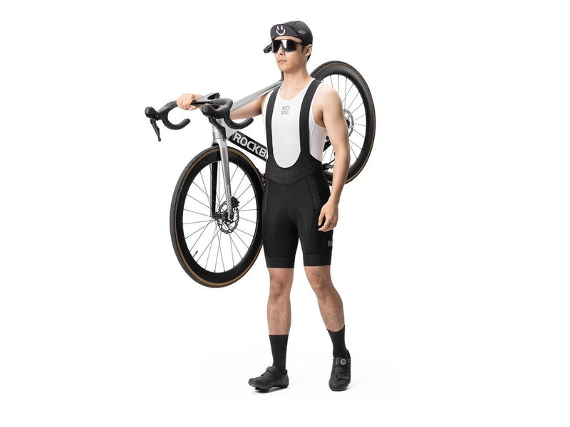 Rockbros YDDK009 Men's Cycling Bib Shorts with Pad Size L - Black