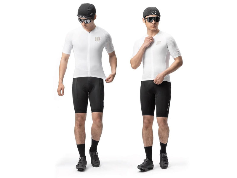 Rockbros YDDX011 Diamond Short Sleeve Cycling Jersey Size L - White